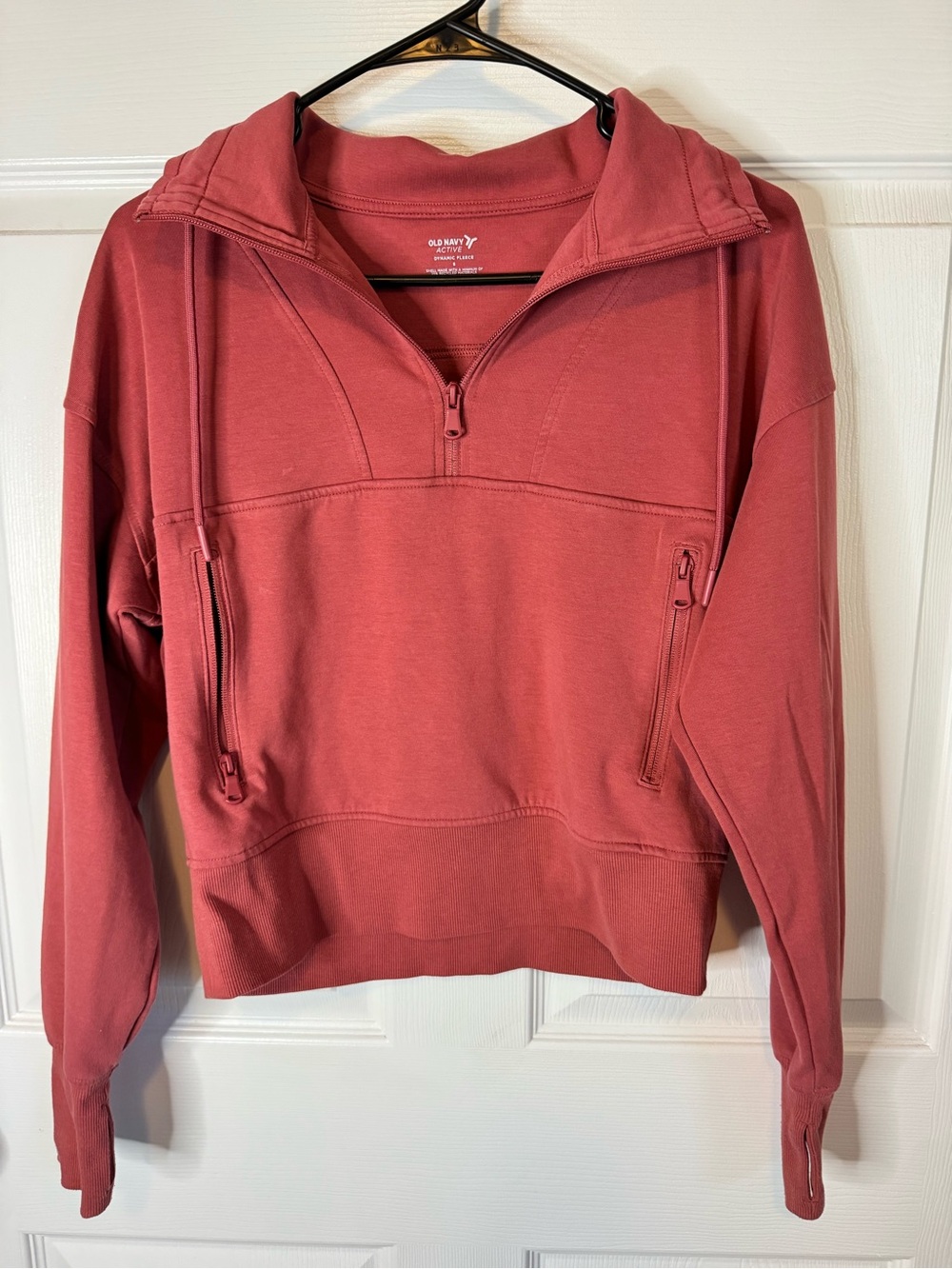 Old Navy Rose Dynamic Fleece Half-Zip Pullover